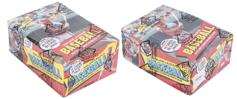 1980 Topps Baseball Unopened 36-Count Wax Boxes Pair (2) – Both BBCE Certified - Possible Rickey Henderson Rookie Cards